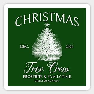 Christmas Tree Crew Family Christmas Tree Cutting Xmas Sticker